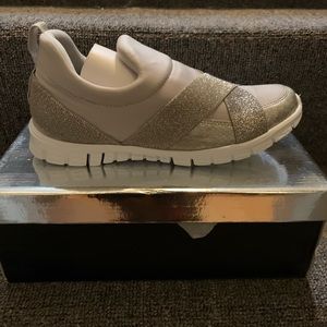 Silver glitter sneaker